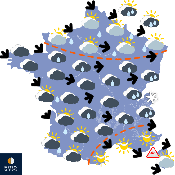 Carte de température France