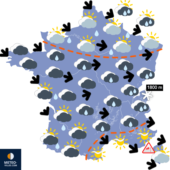 Carte de température France
