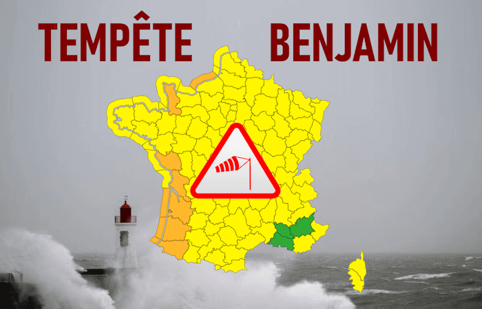 Tempête Benjamin jeudi : vigilance orange et dernières prévisions