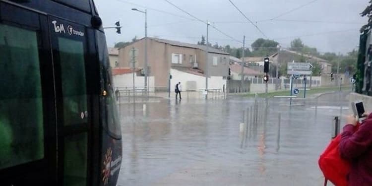 Image d'illustration pour Fortes pluies et inondations dans l'Hérault et le Gard