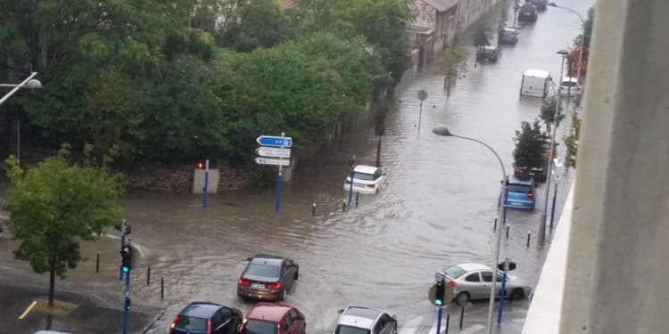 Image d'illustration pour Fortes pluies et inondations dans l'Hérault et le Gard