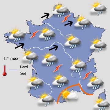 Image d'illustration pour Grêle, foudre et forte pluie : bilan des orages du 16 au 19 avril