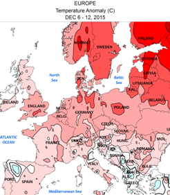 Image d'illustration pour Le froid sur l'Europe de l'Est et la Scandinavie n'atteint pas la France