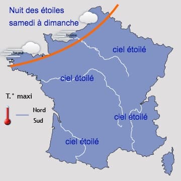 Image d'illustration pour Une météo favorable pour les nuits des étoiles des 5,6 et 7 août 2016
