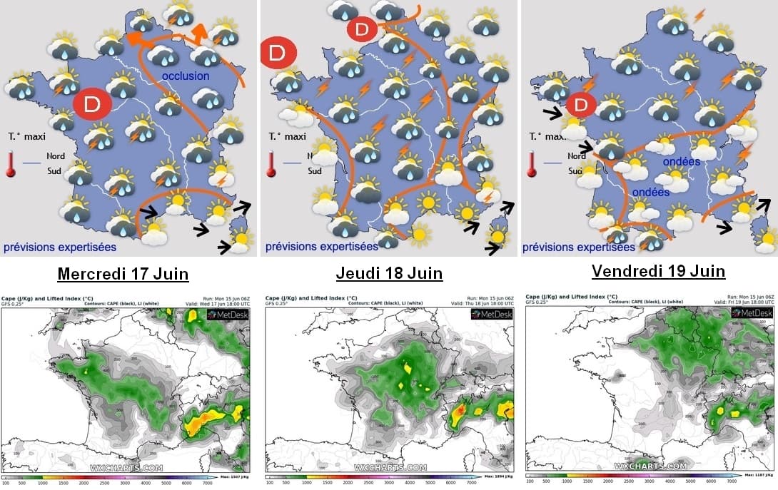 Image d'illustration pour Goutte froide Nadine : Nombreuses averses orageuses cette semaine 