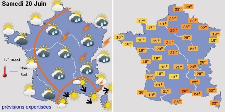 Image d'illustration pour Goutte froide Nadine : Nombreuses averses orageuses cette semaine 