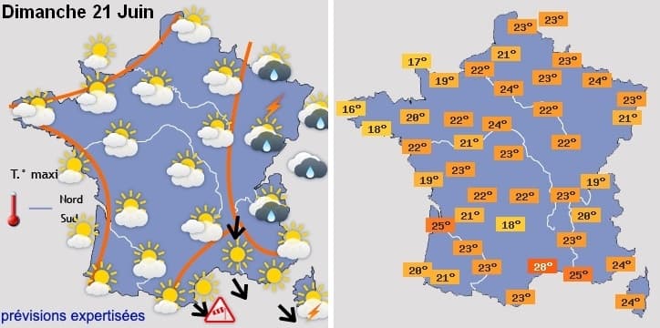 Image d'illustration pour Goutte froide Nadine : Nombreuses averses orageuses cette semaine 