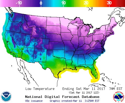 Image d'illustration pour Vague de froid tardive au Canada et Etats-Unis 