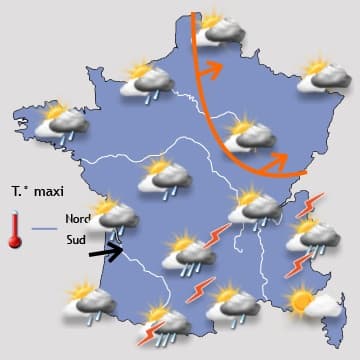 Image d'illustration pour Jours fériés - week-end du 8 mai : orage avant une amélioration