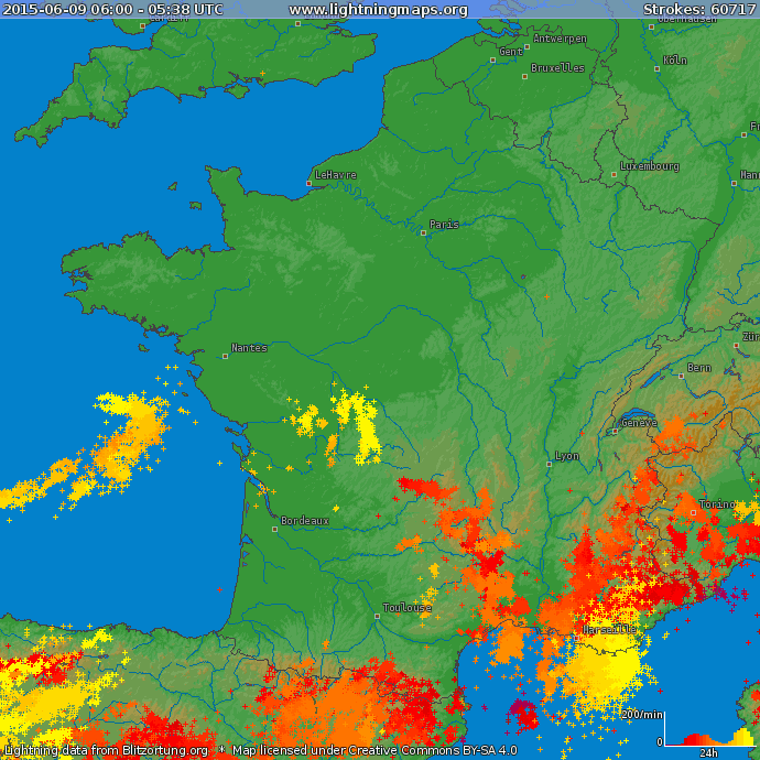 Image d'illustration pour Les orages et la foudre font encore des dégâts au Sud