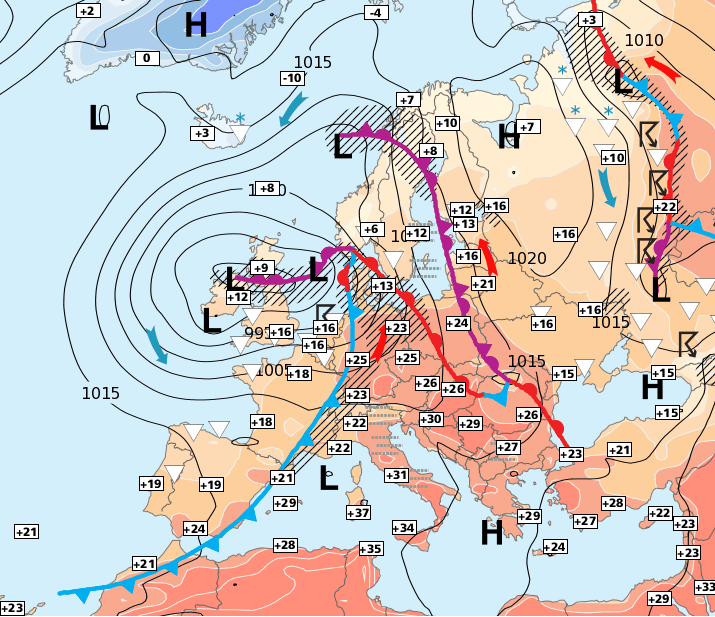 Image d'illustration pour Records de chaleur en Sardaigne - Tornade en Allemagne