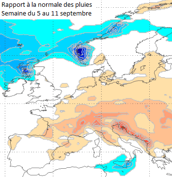 Image d'illustration pour Vers un temps plutôt chaud et sec début septembre 