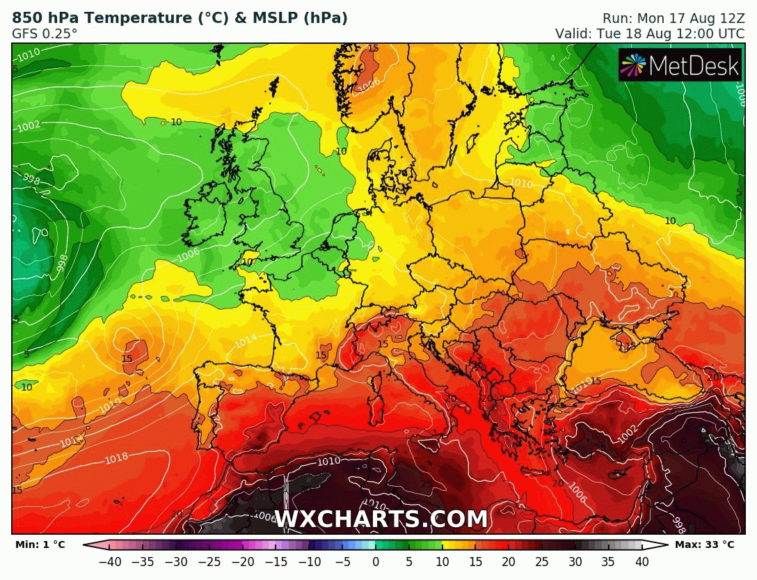 Image d'illustration pour Bilan du coup de chaud en France du 19 au 21 août 2020