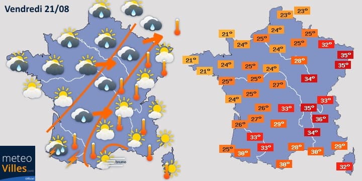 Image d'illustration pour Pic de chaleur sur la France entre mercredi et vendredi
