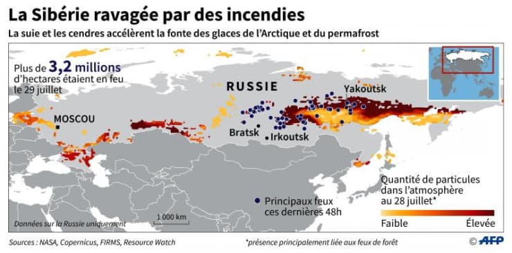 Image d'illustration pour Les incendies dits "zombies" se réveillent en Arctique