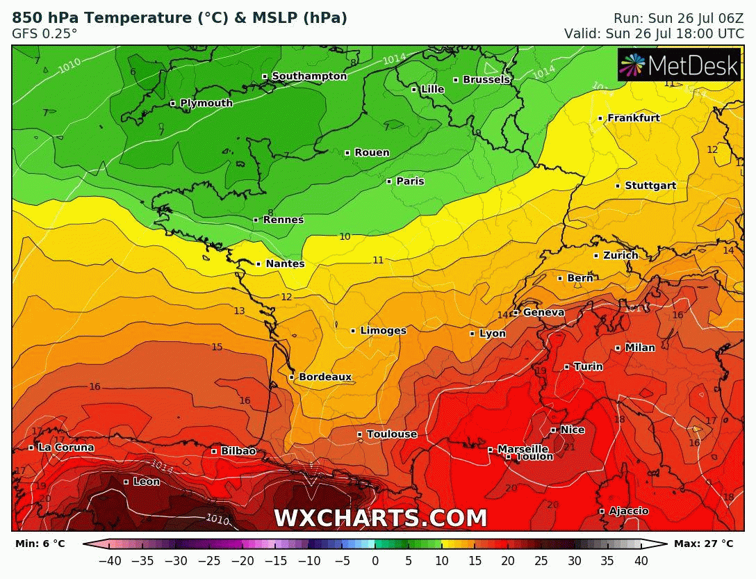 Image d'illustration pour Coups de chaleur marqués la semaine prochaine sur le pays 
