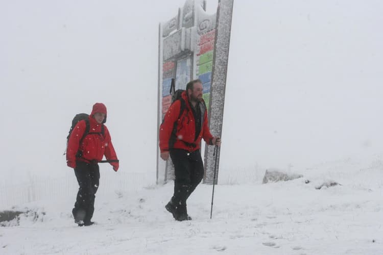 Image d'illustration pour Passage d'un front froid - première neige sur les Highlands