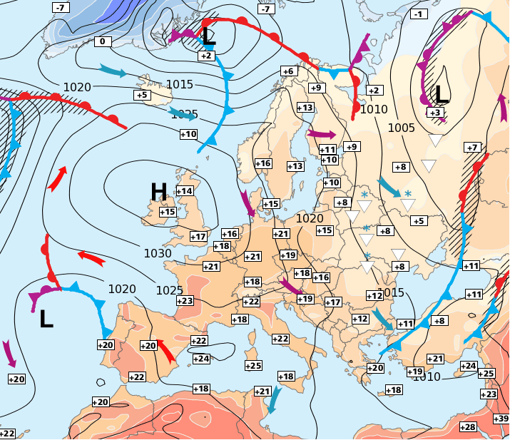 Image d'illustration pour Soleil et chaleur en France - Froid en Europe de l'Est