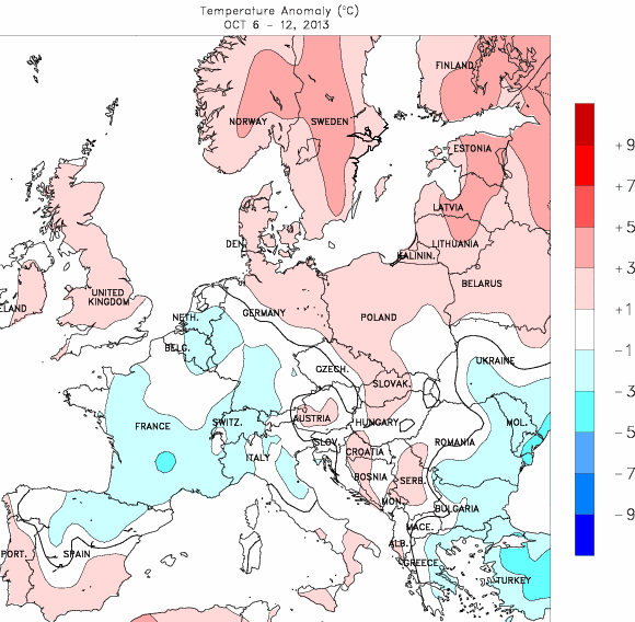 Image d'illustration pour Bilan météo hebdomadaire sur la France et l'Europe