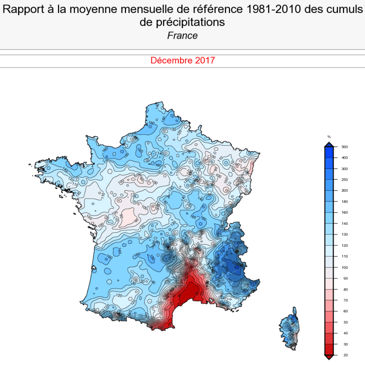 Image d'illustration pour Bilan de décembre 2017 : tempêtes, pluie et neige