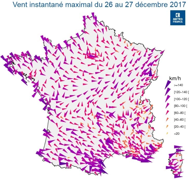 Image d'illustration pour Bilan de décembre 2017 : tempêtes, pluie et neige