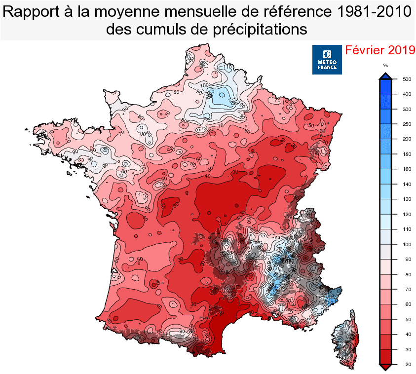 Image d'illustration pour Bilan météo détaillé de février 2019 sur 33 villes
