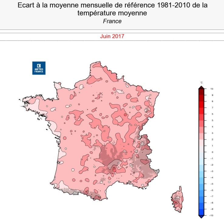 Image d'illustration pour Un mois de juin très chaud et irrégulièrement arrosé