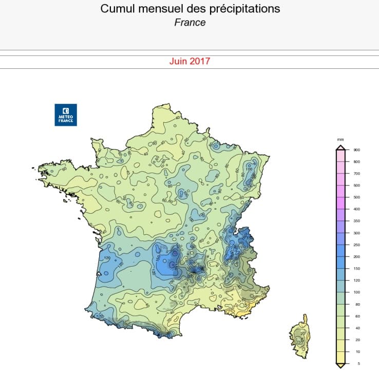 Image d'illustration pour Un mois de juin très chaud et irrégulièrement arrosé