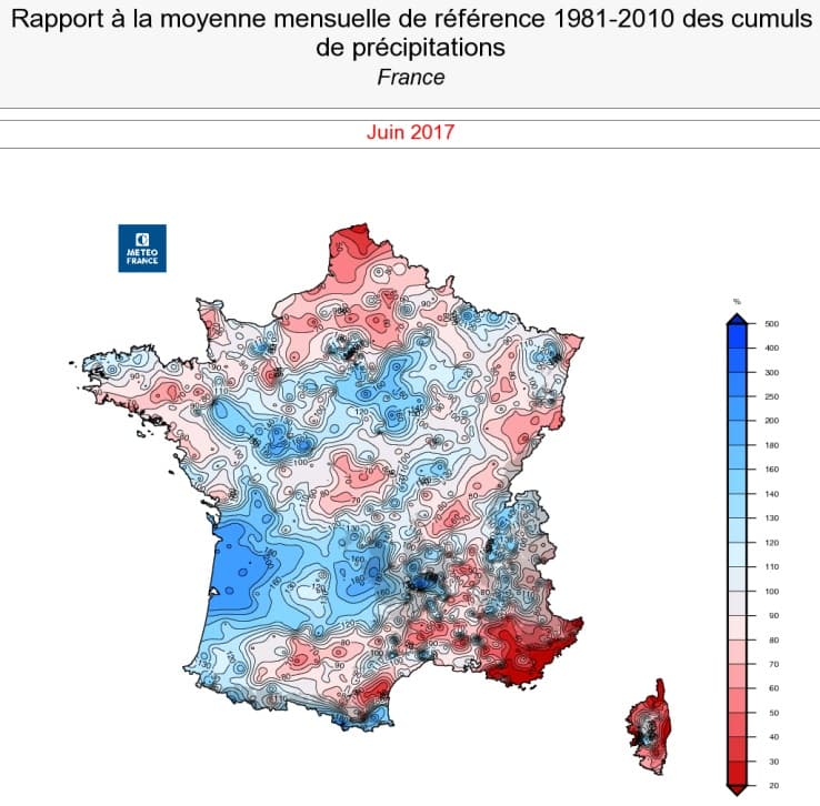 Image d'illustration pour Un mois de juin très chaud et irrégulièrement arrosé