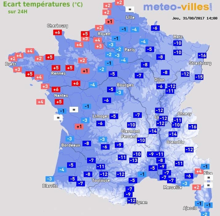 Image d'illustration pour Vague de chaleur tardive puis chute des températures