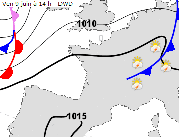 Image d'illustration pour Orages parfois forts avant un week-end très chaud