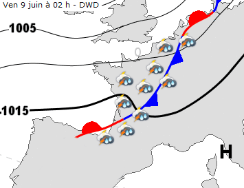 Image d'illustration pour Orages parfois forts avant un week-end très chaud
