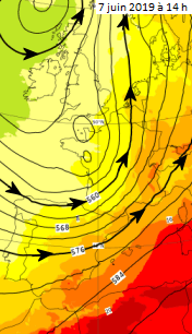 Image d'illustration pour Chaleur à l'Est attisant de violents orages