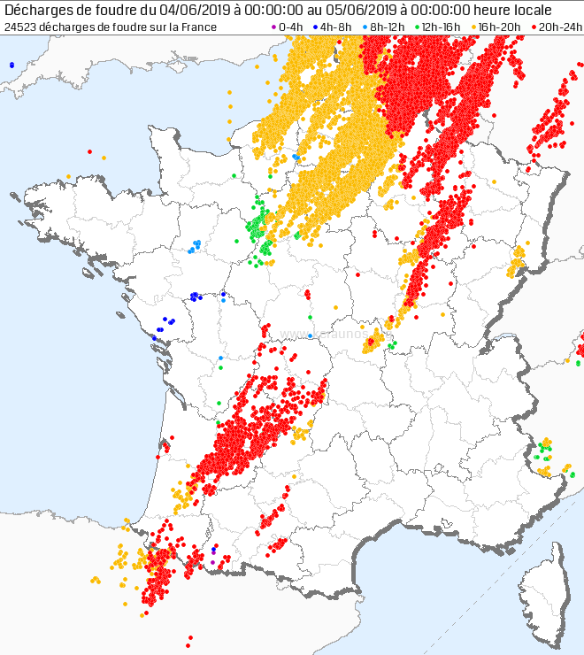 Image d'illustration pour Chaleur à l'Est attisant de violents orages