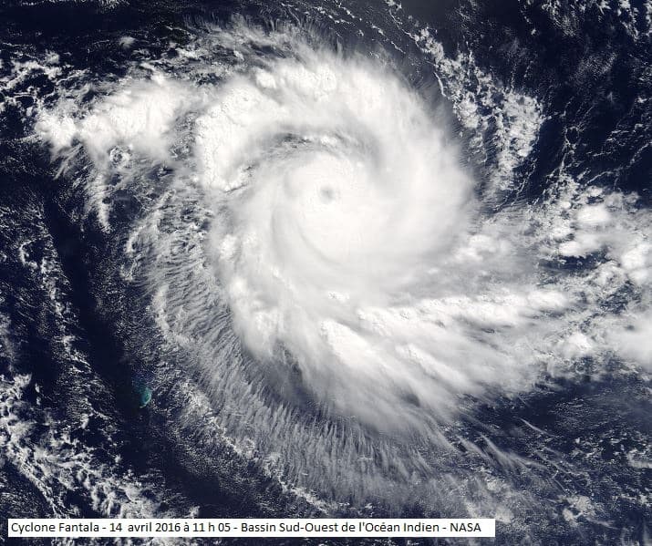 Image d'illustration pour Fantala : un cyclone au sein d'une saison assez calme sur l'Océan Indien