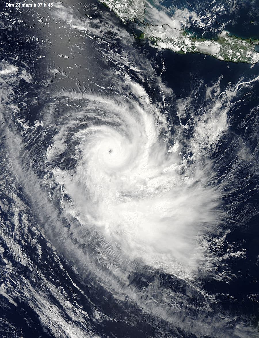 Image d'illustration pour Ex cyclone Gillian (Océan Indien - Iles Christmas)