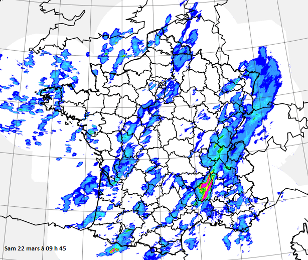 Image d'illustration pour Pluie, neige, grêle, orages et fraîcheur du 21 au 23 mars