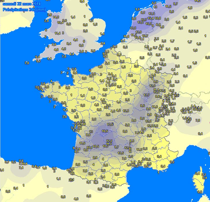 Image d'illustration pour Pluie, neige, grêle, orages et fraîcheur du 21 au 23 mars