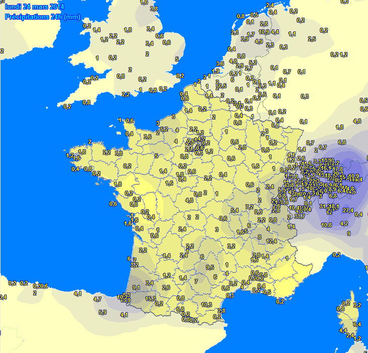 Image d'illustration pour Pluie, neige, grêle, orages et fraîcheur du 21 au 23 mars