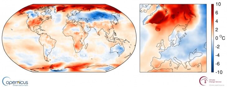 Image d'illustration pour Des températures hétérogènes dans le Monde en octobre