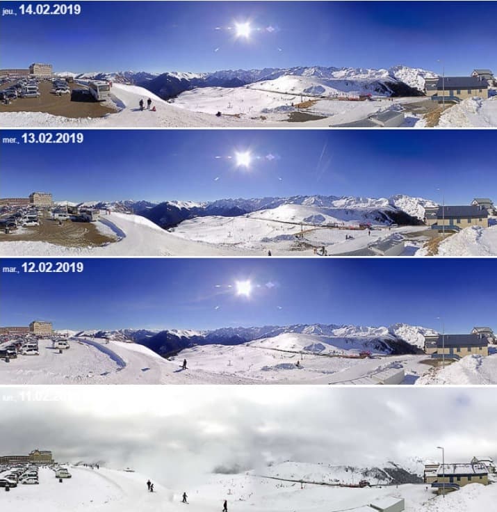 Image d'illustration pour Enneigement sur Pyrénées et Alpes & vacances de février