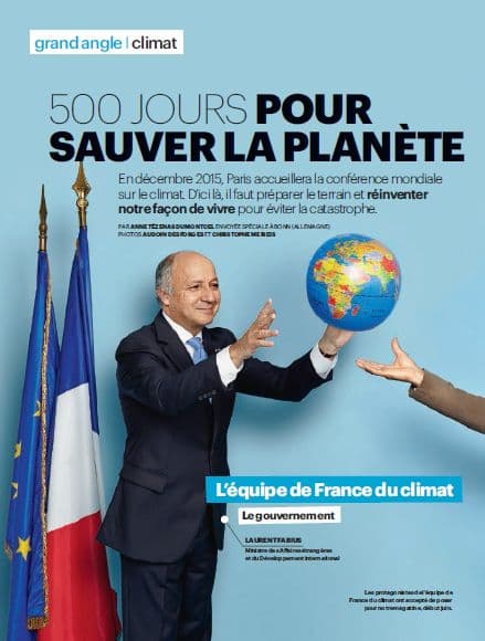 Image d'illustration pour Laurent FABIUS en Monsieur Météo pour le Parisien Magazine