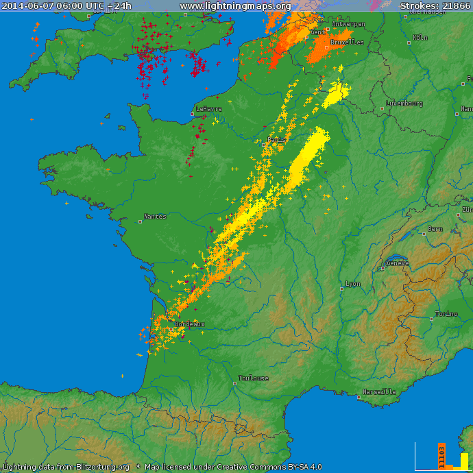 Image d'illustration pour Synthèse des orages du 6 au 13 juin : grêle, rafale, tornade et crue subite