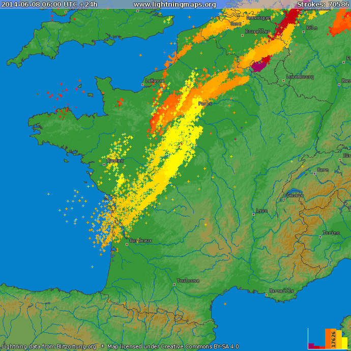 Image d'illustration pour Synthèse des orages du 6 au 13 juin : grêle, rafale, tornade et crue subite