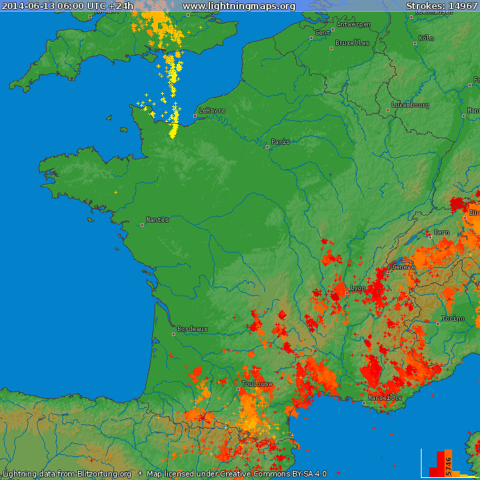 Image d'illustration pour Synthèse des orages du 6 au 13 juin : grêle, rafale, tornade et crue subite