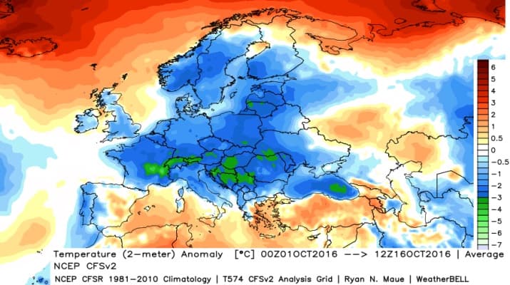 Image d'illustration pour Vers un mois d'octobre plus frais que la normale ? 