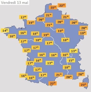 Image d'illustration pour Baisse sensible des température et risque de gel pour la Pentecôte