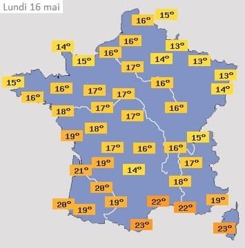 Image d'illustration pour Baisse sensible des température et risque de gel pour la Pentecôte