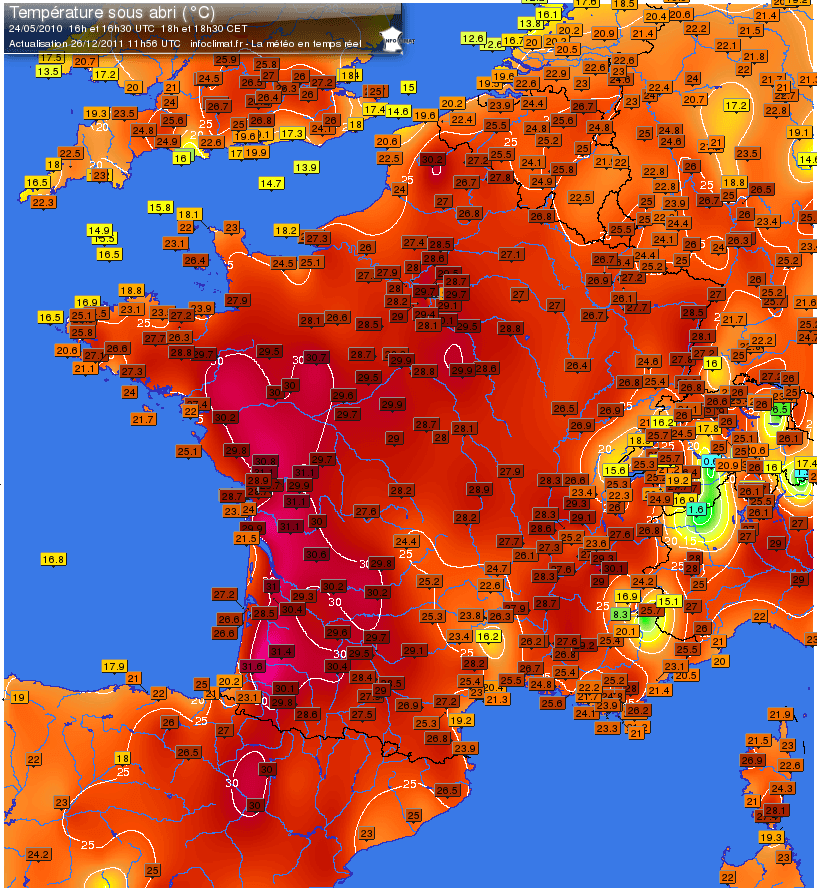 Image d'illustration pour Fortes chaleurs en mai : quelques antécédents 