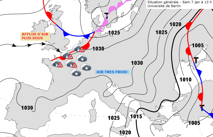 Image d'illustration pour Froid, neige et verglas en fin de semaine